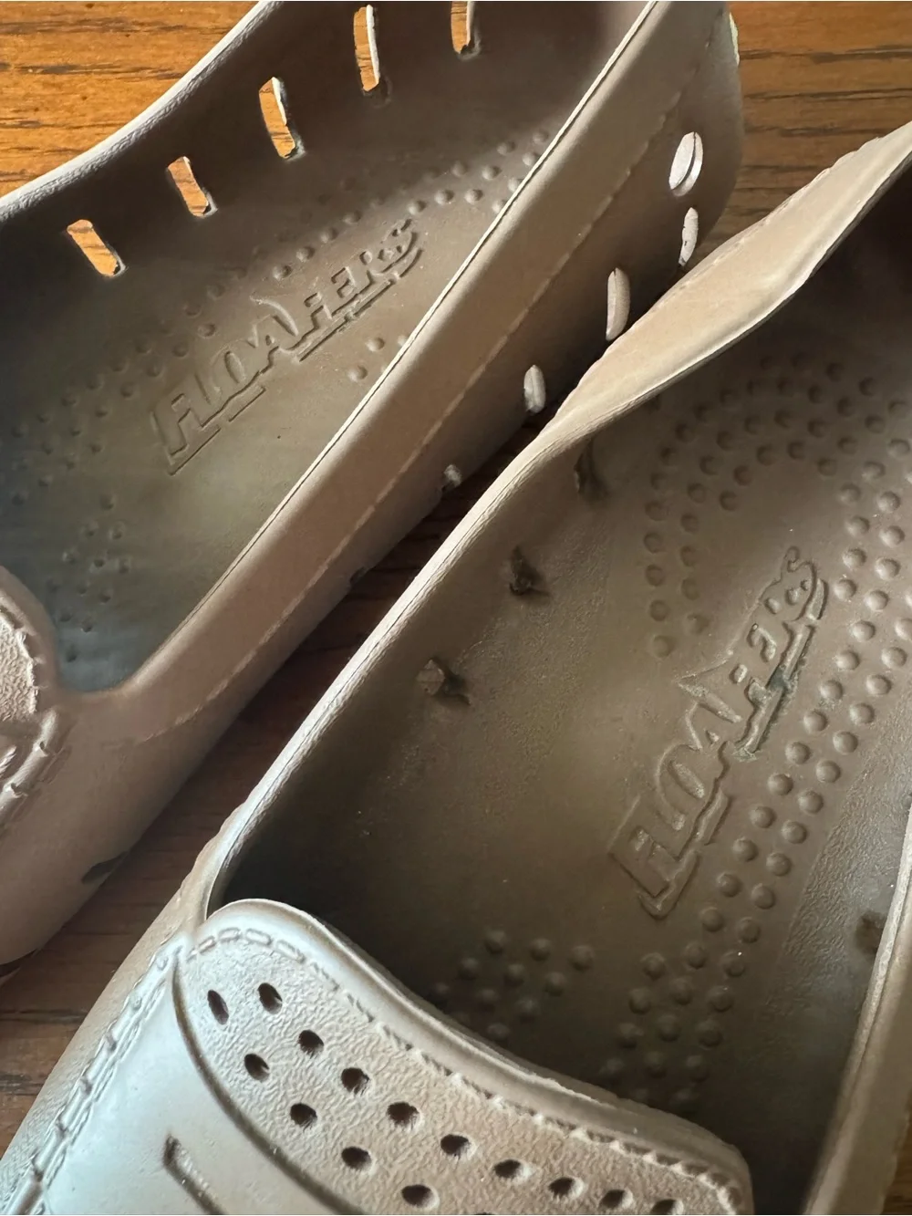 FLOAFERS SIZE 10 Men’s Water Shoes Boat Loafer Brown Rubber Penny Loafers